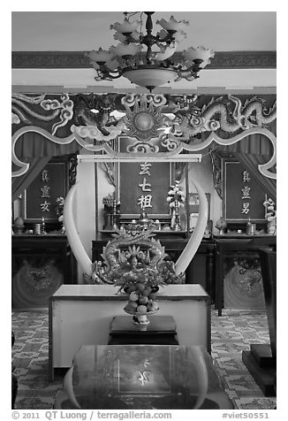 Secondary altar, Saigon Caodai temple, district 5. Ho Chi Minh City, Vietnam