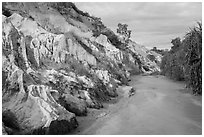 Fairy Stream Canyon. Mui Ne, Vietnam (black and white)