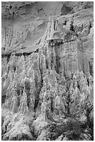 Sandrock formations vivid colors, Fairy Stream. Mui Ne, Vietnam ( black and white)