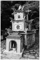 Pagoda. Ta Cu Mountain, Vietnam ( black and white)