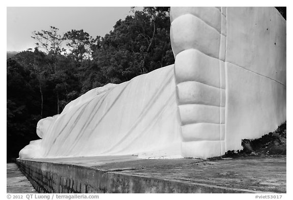 White reclining Buddha. Ta Cu Mountain, Vietnam