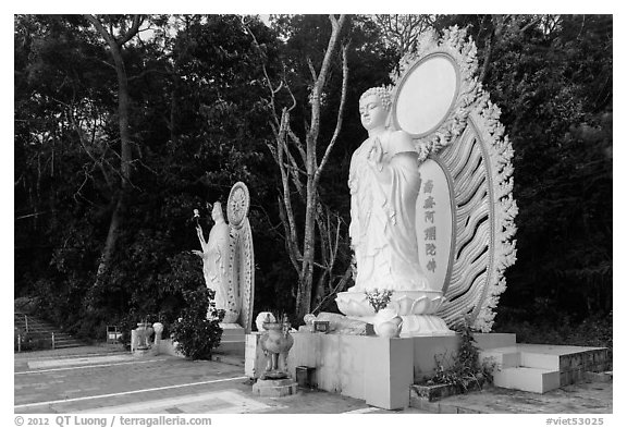 Two Buddhist statues. Ta Cu Mountain, Vietnam