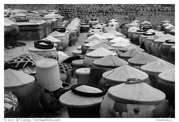 Vats of Nuoc Mam Fish Sauce. Mui Ne, Vietnam