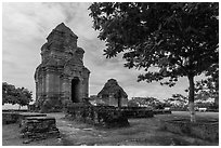 Po Shanu Cham temple complex. Mui Ne, Vietnam ( black and white)