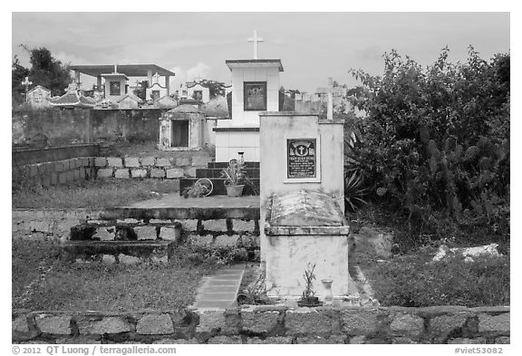 Christian tombs. Mui Ne, Vietnam