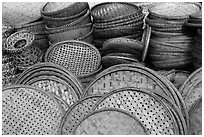 Baskets. Hoi An, Vietnam ( black and white)
