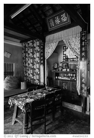 Interior of Cam Kim village home. Hoi An, Vietnam