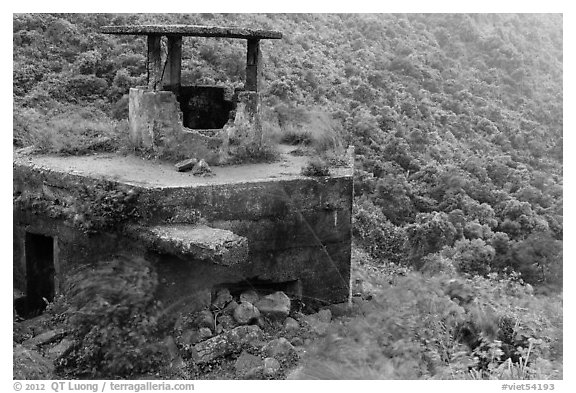 Abandonned bunker, Hai Van pass. Vietnam