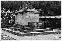 Tomb of Emperor Tu Duc, Tu Duc Mausoleum. Hue, Vietnam (black and white)