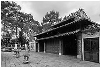 Le Van Duyet temple, Binh Thanh district. Ho Chi Minh City, Vietnam ( black and white)