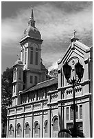 Church Jeanne d'Arc, district 5. Ho Chi Minh City, Vietnam (black and white)