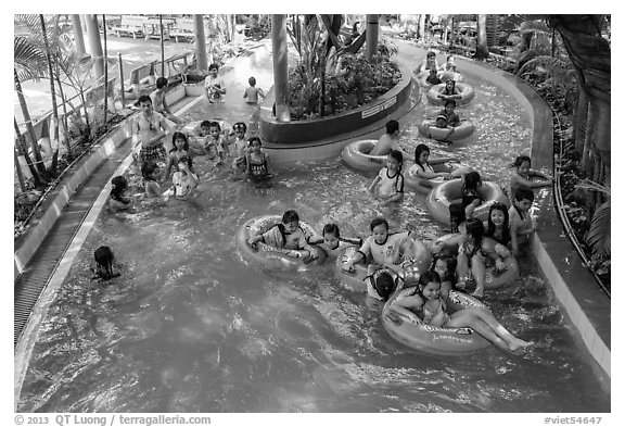 Lazy river ride, Dam Sen Water Park, district 11. Ho Chi Minh City, Vietnam