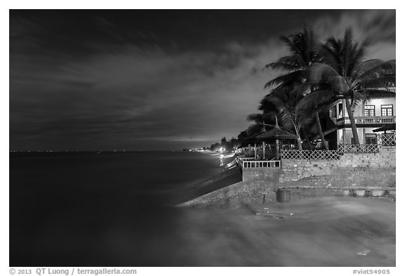 Waterfront at night. Mui Ne, Vietnam