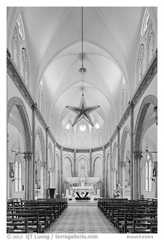 Church interior. Tra Vinh, Vietnam