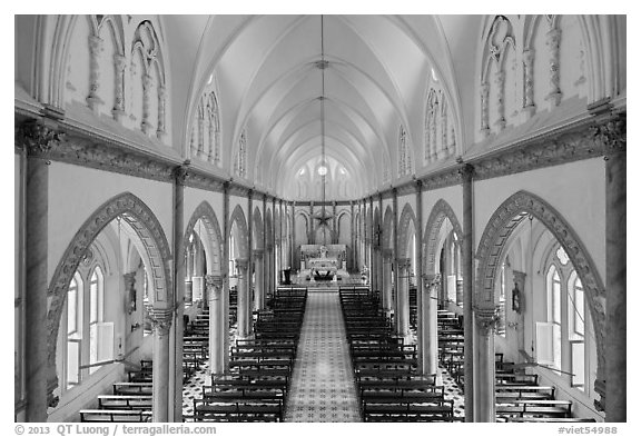 Church nave. Tra Vinh, Vietnam