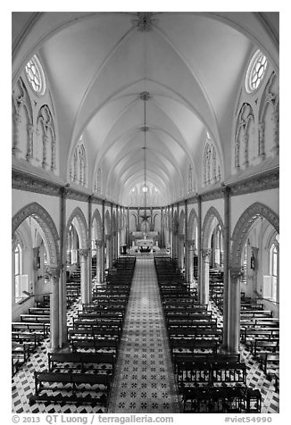 Church nave. Tra Vinh, Vietnam