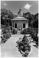 Hang Pagoda. Tra Vinh, Vietnam (black and white)