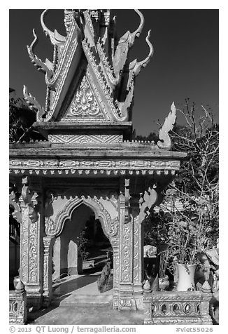 Spirit house, Ang Pagoda. Tra Vinh, Vietnam