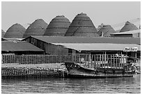 Brick factory. Sa Dec, Vietnam (black and white)