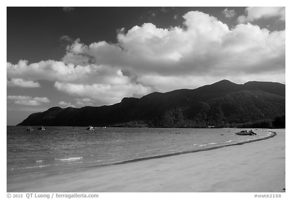 An Hai Beach, Con Son. Con Dao Islands, Vietnam (black and white)