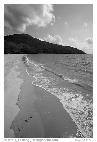 Dam Trau Beach. Con Dao Islands, Vietnam (black and white)