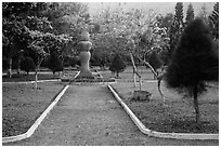 Sculpture garden, Con Son. Con Dao Islands, Vietnam ( black and white)