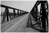 Bridge over the Ben Hai river, which used to mark the separation between South Vietnam and North Vietnam. Vietnam (black and white)