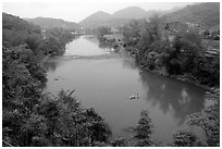 Ky Cung River Valley. Northest Vietnam (black and white)