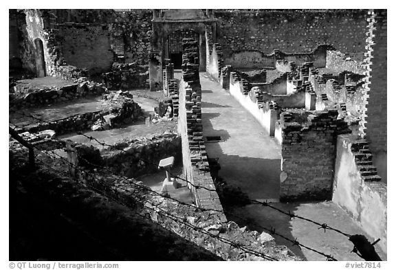 Ruins of the colonia prison cells, Son La. Northwest Vietnam