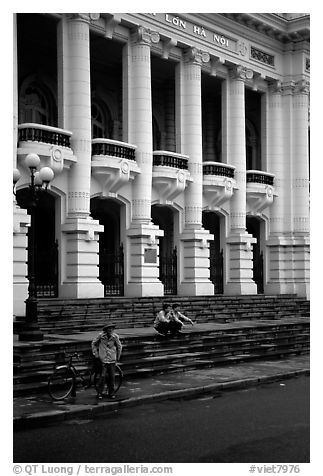 Opera House.. Hanoi, Vietnam (black and white)