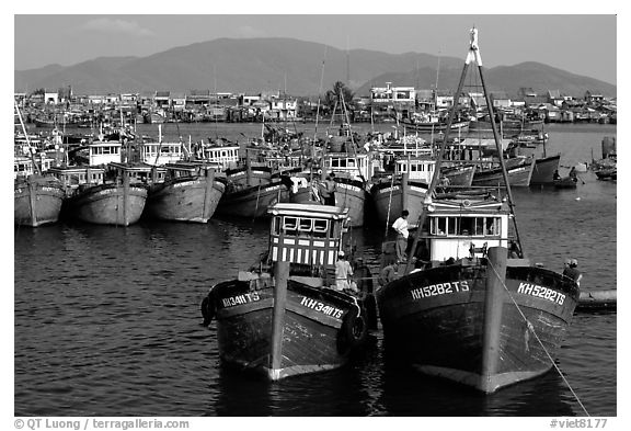 Colorfull fishing boats, Nha Trang. Vietnam