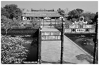 Thai Hoa (supreme peace) palace, citadel. Hue, Vietnam ( black and white)