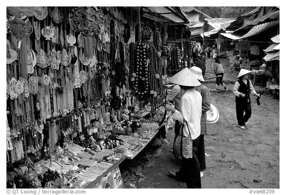 Religious souvenir stand. Perfume Pagoda, Vietnam