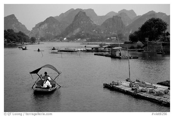 The canal of Ken Ga. Ninh Binh,  Vietnam