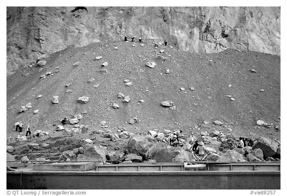 Open-sky quary near the Ken Ga canal. Ninh Binh,  Vietnam