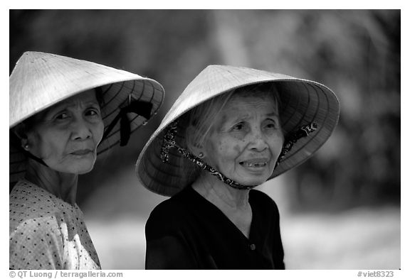 Two elderly women. Ben Tre, Vietnam