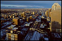 Wintry view from Calgary Tower. Calgary, Alberta, Canada (color)