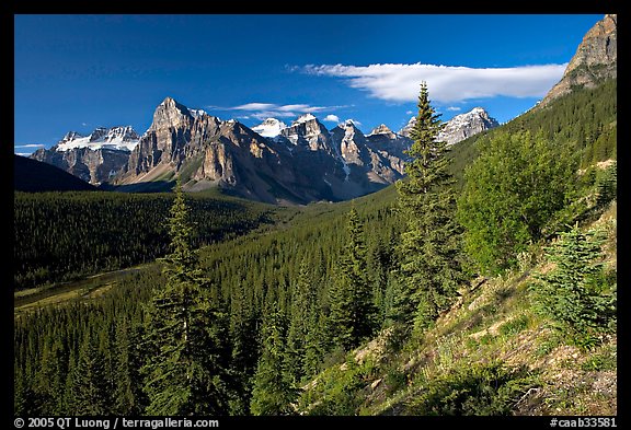 Valley of Ten Peaks, early morning. Banff National Park, Canadian Rockies, Alberta, Canada