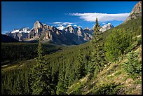 Valley of Ten Peaks, early morning. Banff National Park, Canadian Rockies, Alberta, Canada