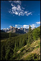 Valley of Ten Peaks, early morning. Banff National Park, Canadian Rockies, Alberta, Canada