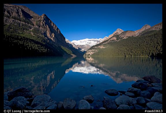 Picturephoto Mountains Reflected In Lake Louise Early Morning Banff