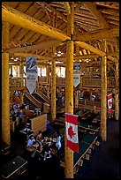 Dinning hall in Ten Peaks lodge. Banff National Park, Canadian Rockies, Alberta, Canada (color)