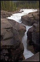 Entrance of slot, Mistaya Canyon. Banff National Park, Canadian Rockies, Alberta, Canada