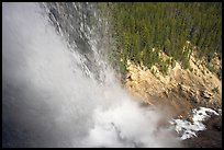 Water tumbling down Panther Falls. Banff National Park, Canadian Rockies, Alberta, Canada