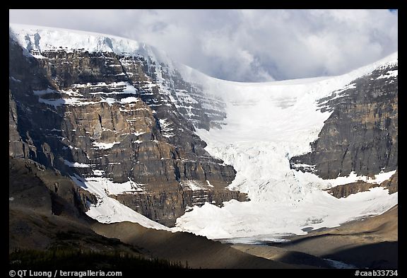 Snow Dome Glacier, Snow Dome, and Mt Kitchener. Jasper National Park, Canadian Rockies, Alberta, Canada