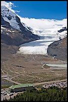 Icefields Center and Athabasca Glacier. Jasper National Park, Canadian Rockies, Alberta, Canada