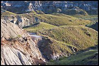 Hills and badlands, morning, Dinosaur Provincial Park. Alberta, Canada