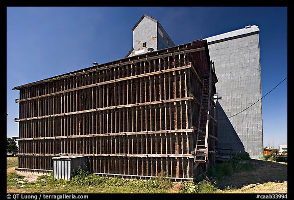 Grain elevator building. Alberta, Canada