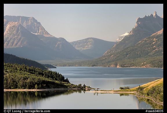 Upper Waterton Lake. Waterton Lakes National Park, Alberta, Canada (color)