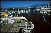 Granville Island and False Creek. Vancouver, British Columbia, Canada